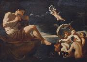 Galatea mit ihren Begleiterinnen vor Polyphem johan